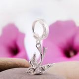 NEW - Femme Metale's Sterling Silver Love Bird Navel Ring