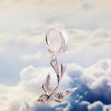 NEW - Femme Metale's Sterling Silver Love Bird Navel Ring