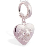 NEW - Femme Metale's Heart Skull Belly Ring