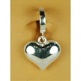 TummyToys Silver Puffed Heart Belly Ring - TummyToys