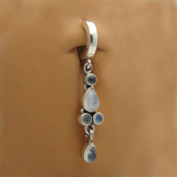 Long And Lovely Moonstone Belly Button Ring By Tummytoys - TummyToys