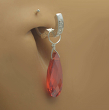 Changeable Orange CZ Belly Ring Dangle Charm - TummyToys