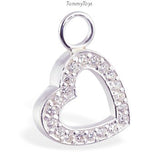 Combo Set - SAVE 15% with this 4 Piece Tangerine CZ Sterling Silver Navel Ring / Belly Ring Collection - Exclusively by TummyToys