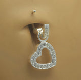 SAVE 15% with this 5 Piece Sapphire Blue Combo Set - Includes 2 x Stunning Sterling Silver Navel Rings & 3 Fabulous Swinger Drop Charms