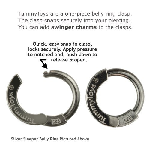 Belly ring sterling silver deals
