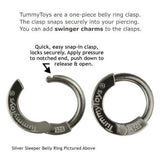 NEW - Sterling Silver Interchangeable Swinger Charm - Light & Dark Amethyst Gemstone Drop Charm