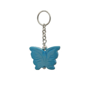 Sterling Silver Interchangeable Swinger Charm - Butterfly Turquoise Drop Charm
