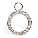 SAVE 10% with this 2 piece Combo Set - 1 x Silver Sleeper Pave Set with Brilliant White CZs & 1 x Changeable Circle of Life Pave Set CZ Swinger Charm
