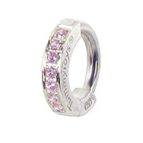 SAVE 10% with this 2 piece Combo Set - 1 x Sterling Silver Plain Sleeper Clasp & 1 x CZ Pave Set Sleeper Clasp - colour of your choice