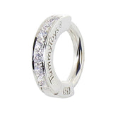 SAVE 10% with this 2 piece Combo Set - 1 x Sterling Silver Plain Sleeper Clasp & 1 x CZ Pave Set Sleeper Clasp - colour of your choice