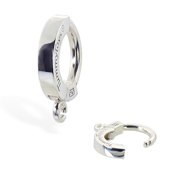 Sterling Silver Classic Sleeper Navel Ring with Jump Ring