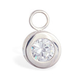 SAVE 15% with this 5 Piece Combo Set - Includes 2 x Stunning Sterling Silver Navel Rings & 3 Fabulous Swinger Drop Charms