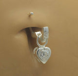 SAVE 15% with this 5 Piece Combo Set - Includes 2 x Stunning Sterling Silver Navel Rings & 3 Fabulous Swinger Drop Charms