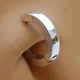 SAVE 10% with this 2 piece Combo Set - Silver Sleeper Collection - 1 x Plain Sleeper Clasp & 1 x Large Pink CZ Clasp